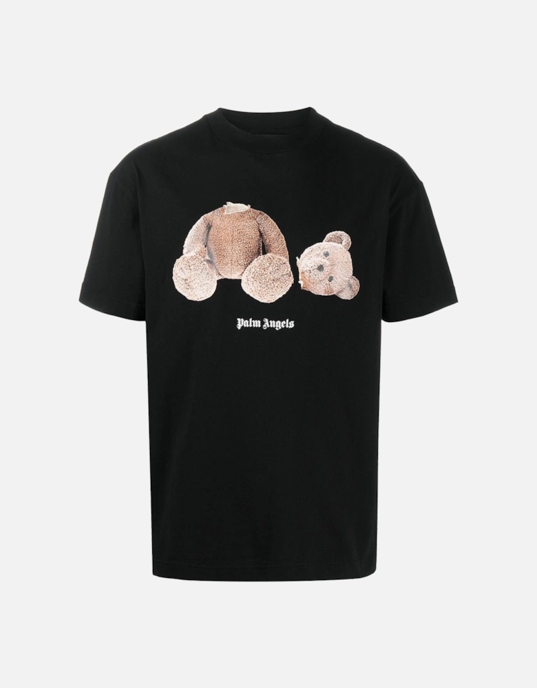 Teddy Bear Print T-shirt in Black