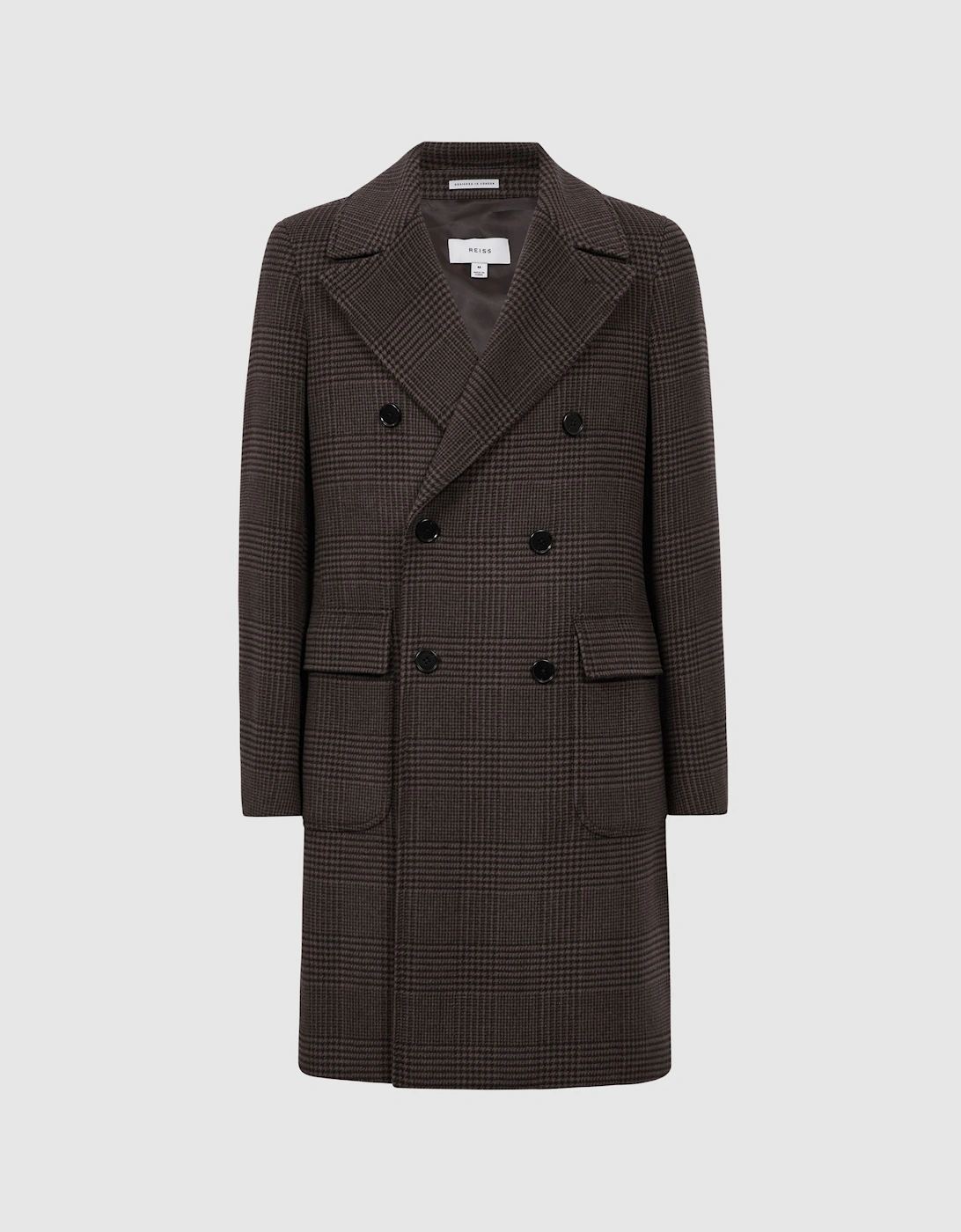 Wool Check Double Breasted Coat, 2 of 1