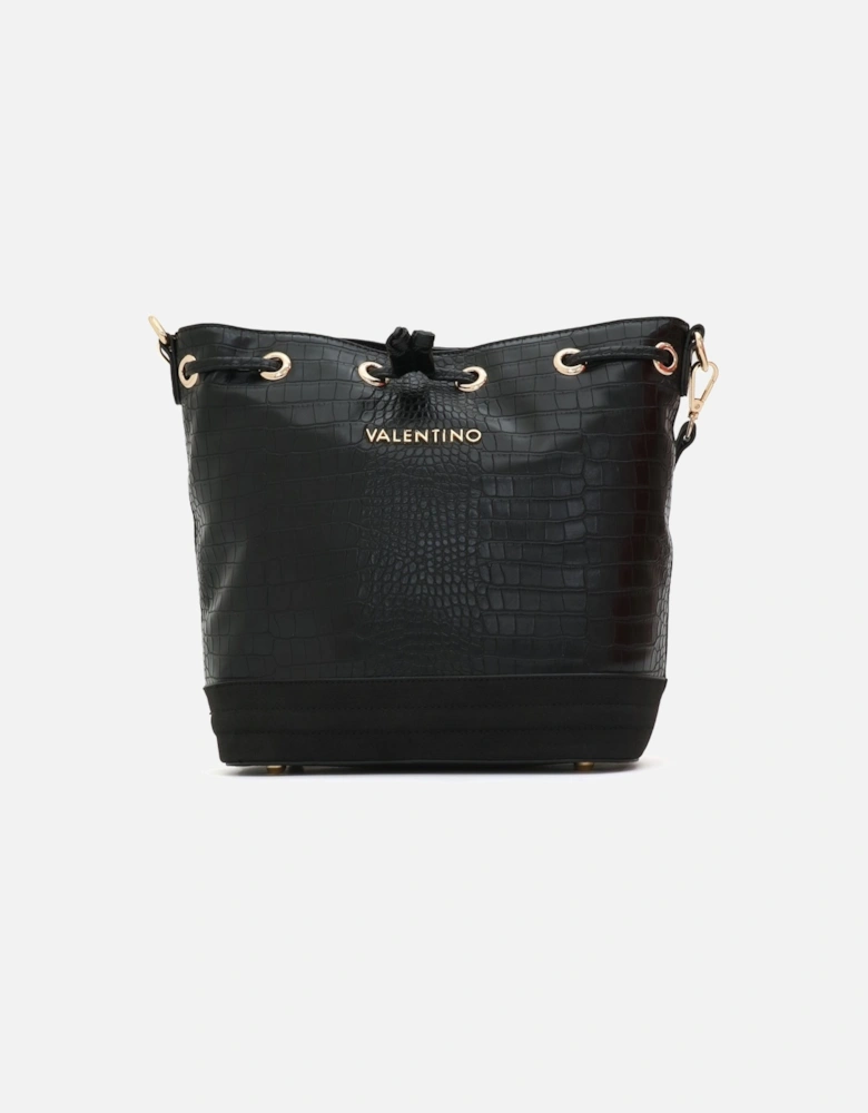 Fire Re Croc Black Deep Shoulder Bag