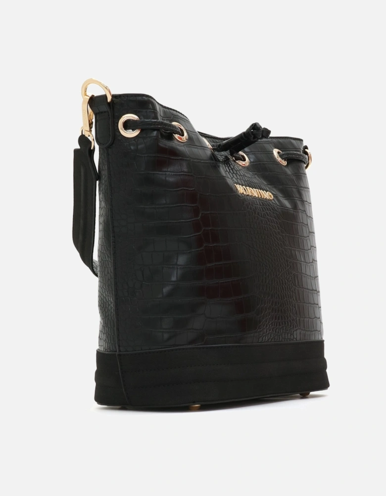 Fire Re Croc Black Deep Shoulder Bag
