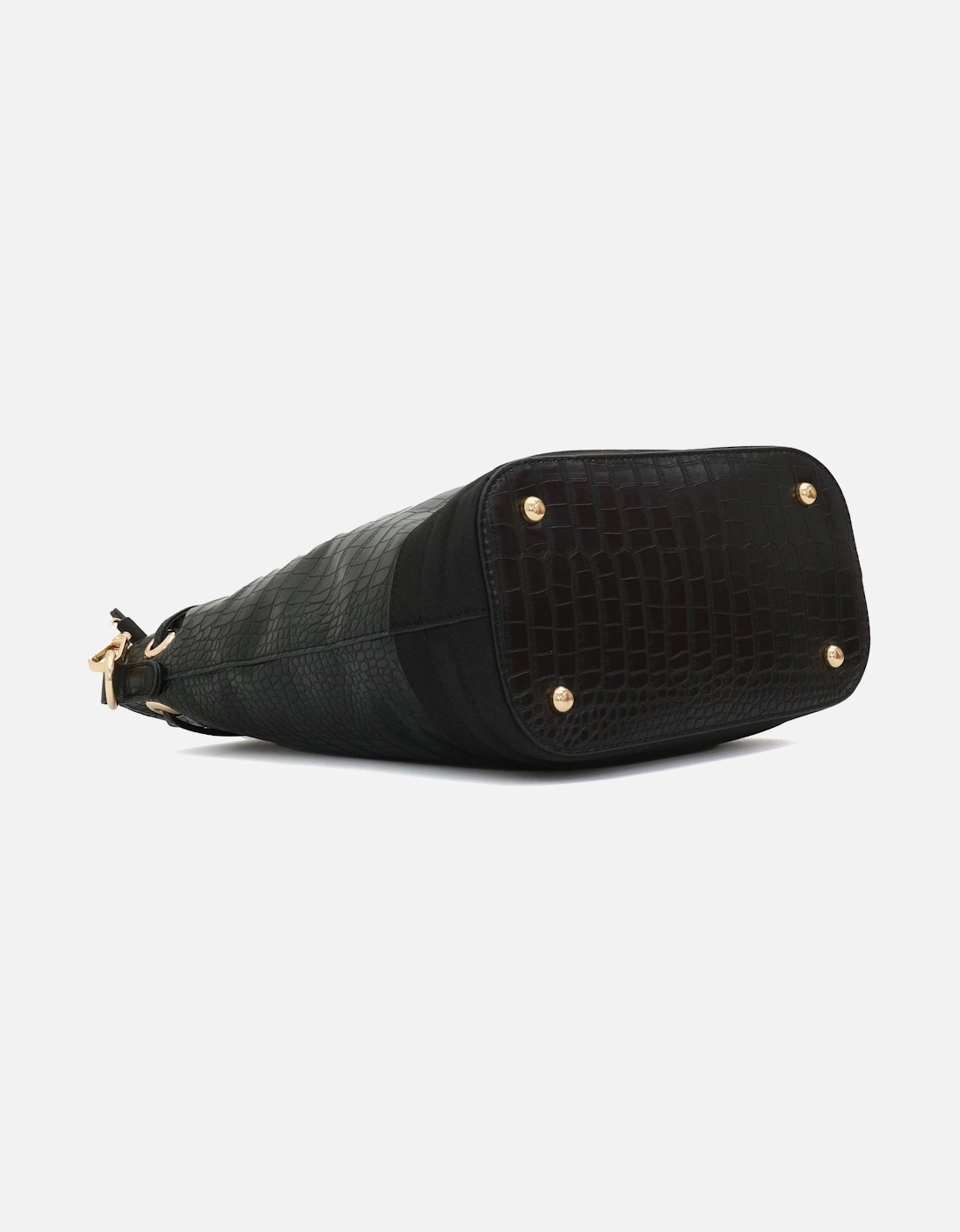 Fire Re Croc Black Deep Shoulder Bag