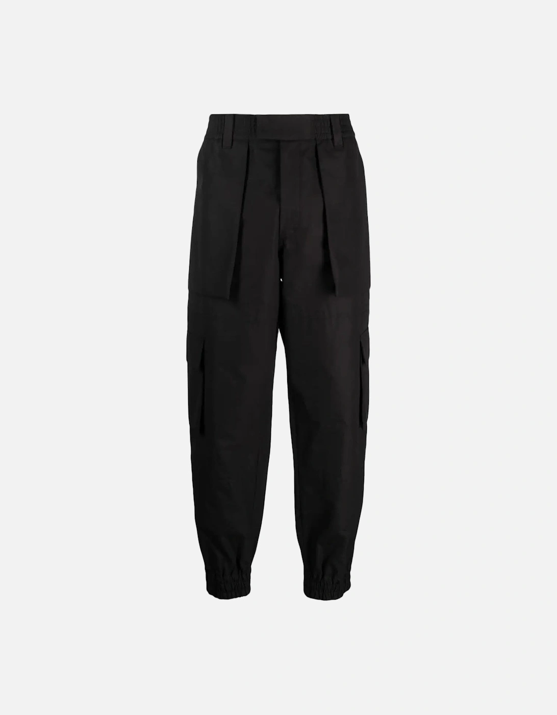 Cotton Cargo Trousers Black