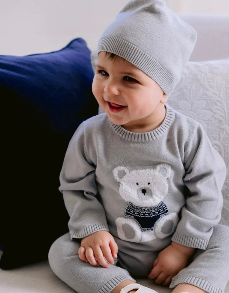 Baby Boys Easton Grey Knitted Set