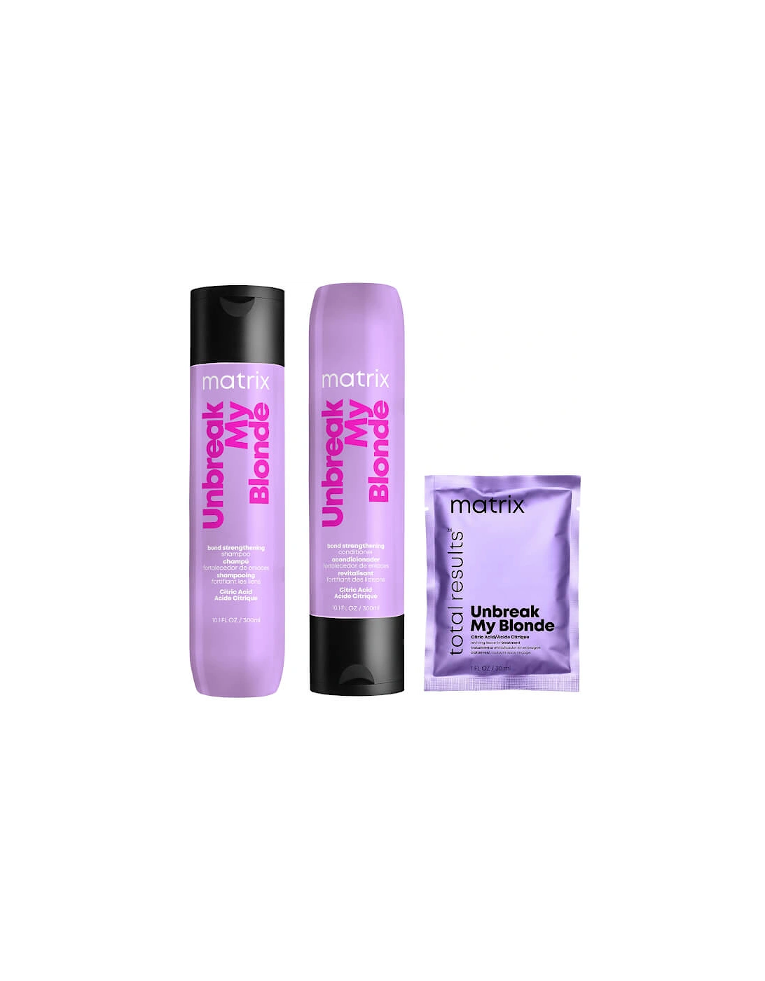 Unbreak My Blonde Shampoo 300ml, Conditioner 300ml + Mini Leave-in 30ml For Chemically Over-processed Hair (Worth £34.09), 2 of 1