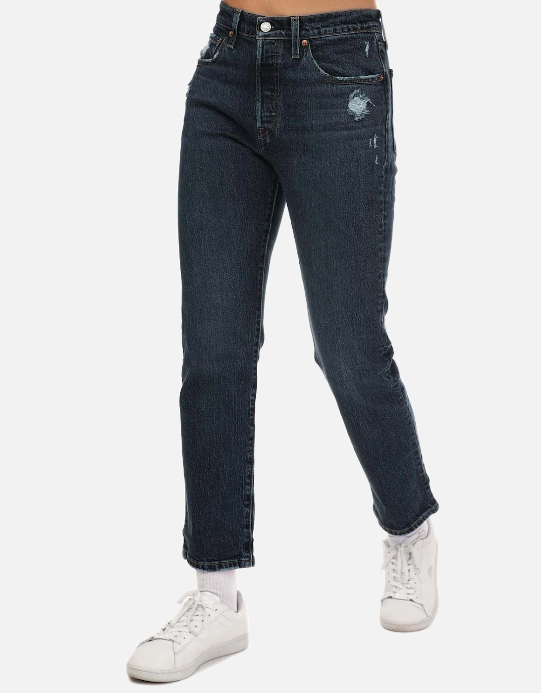 Womens 501 Crop Salsa Authentic Jeans, 4 of 3