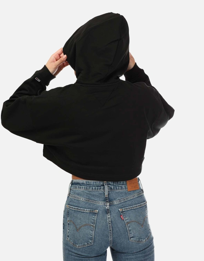 Womens Luxe 3 Cropped Hoody