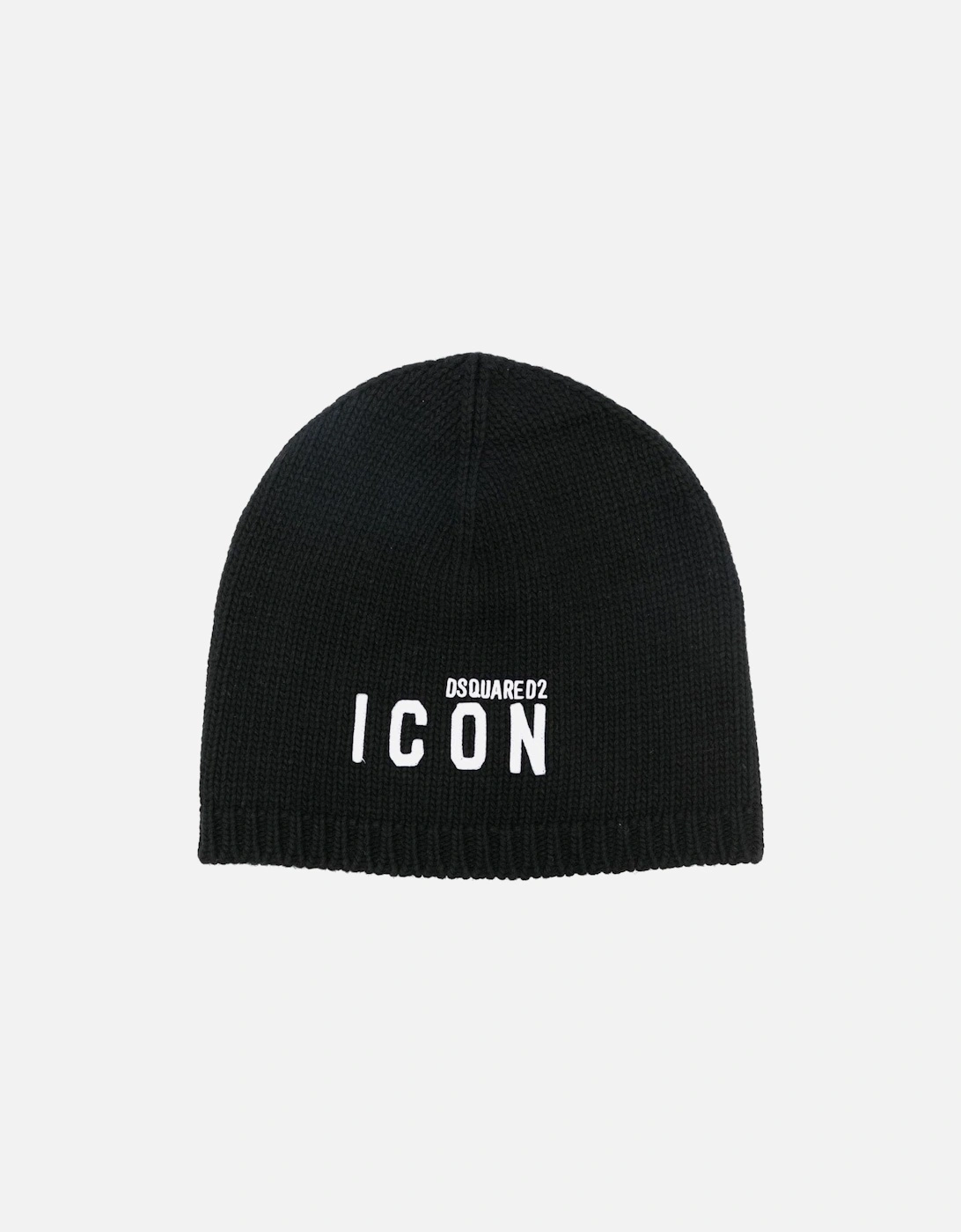 Be Icon Knitted Hat Black, 3 of 2