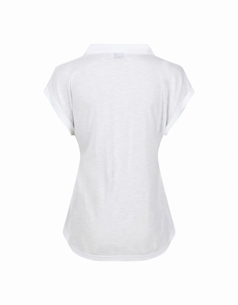 Womens/Ladies Lupine Collared T-Shirt