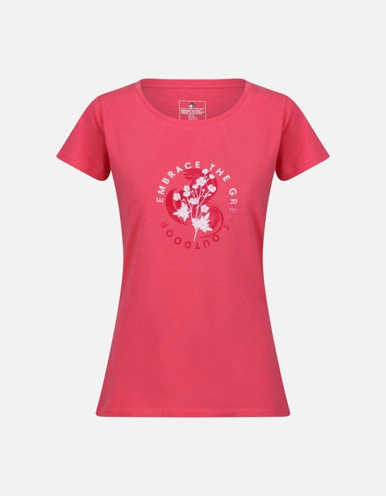 Womens/Ladies Breezed III Flowers T-Shirt