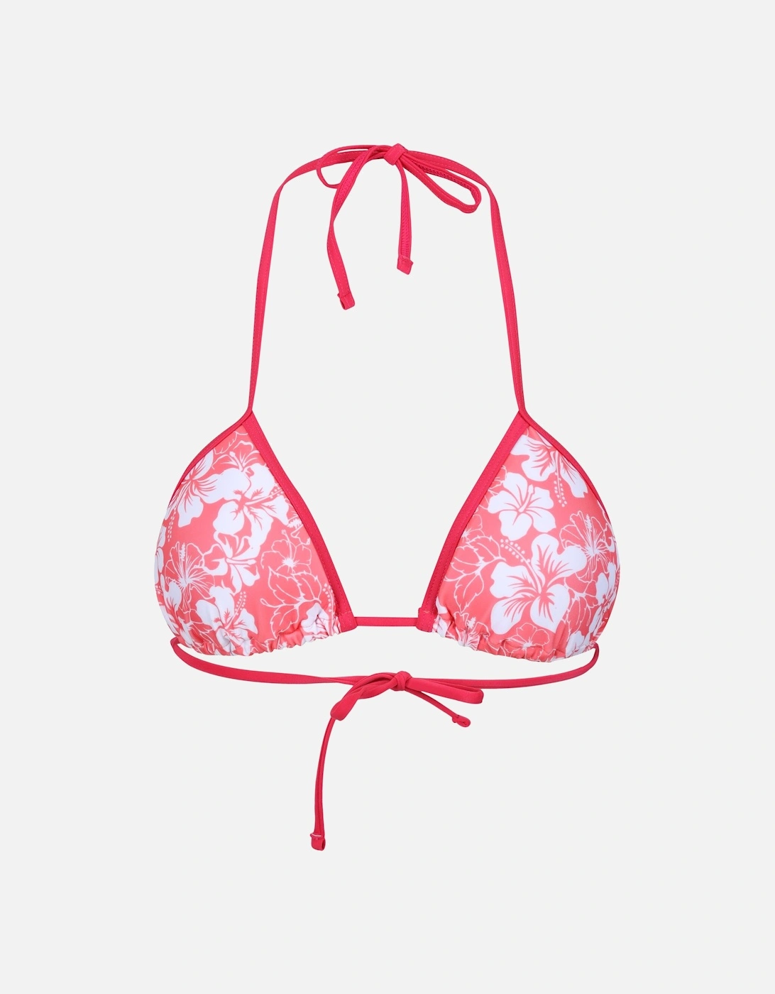 Womens/Ladies Hibiscus Bikini Top, 6 of 5