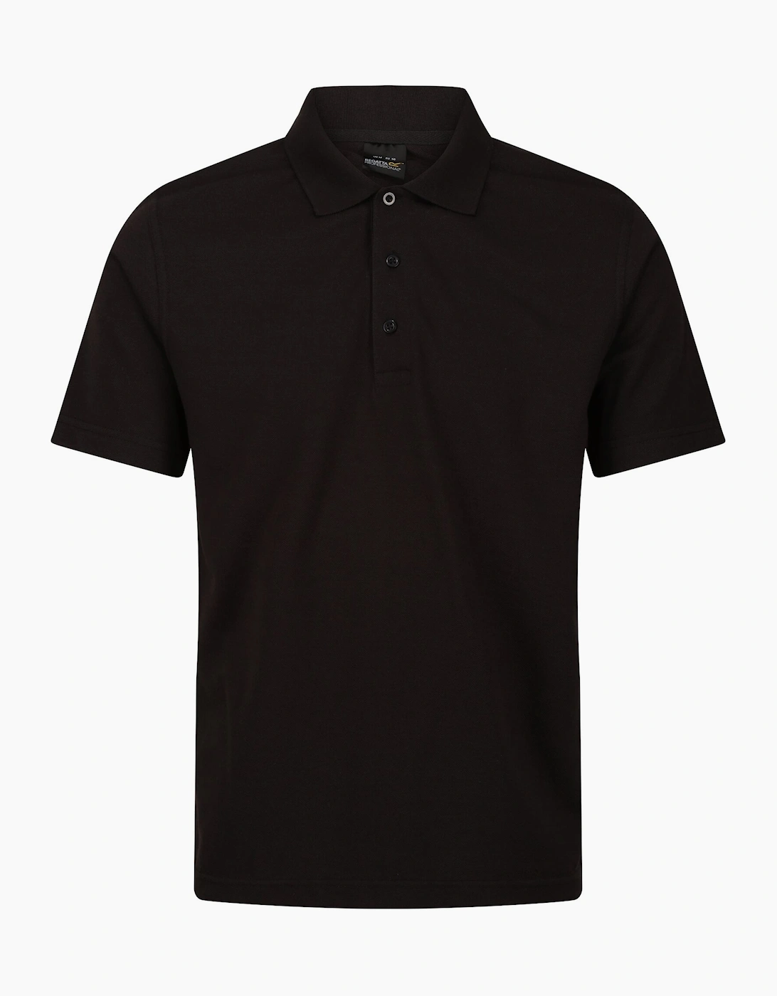 Regatta Men's Black Professional Short-Sleeved Polo Shirt - Size: 42