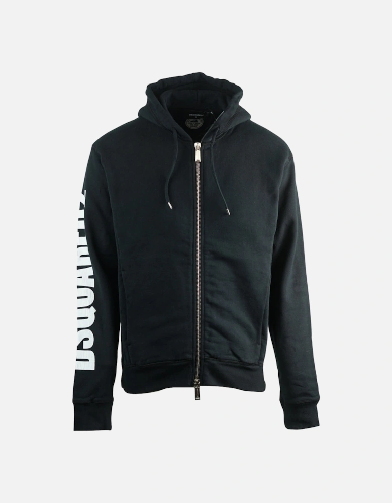 New Dan Fit Arm Logo Black Hoodie