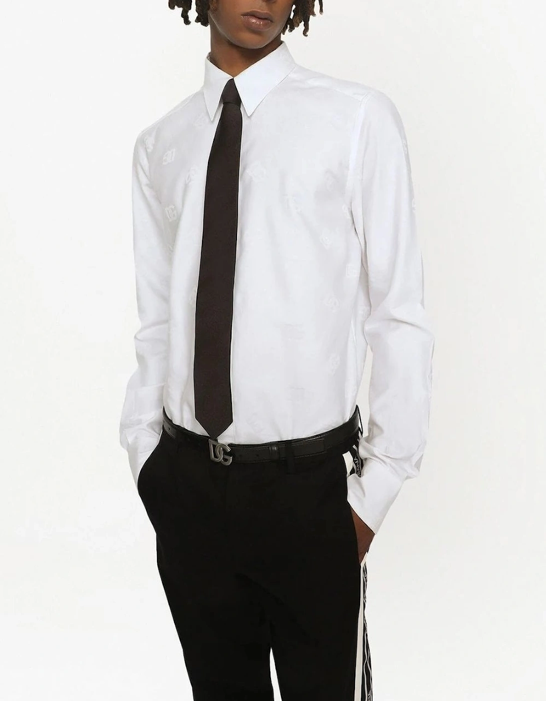 Woven Logo Formal Shirt