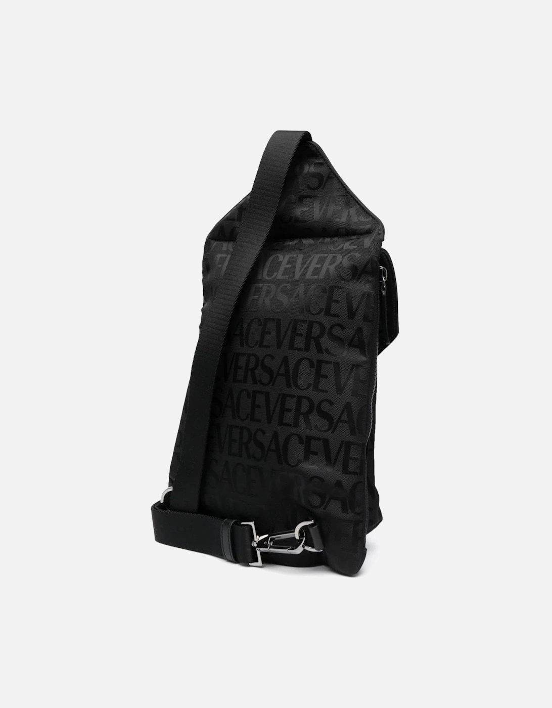 One Shoulder Nylon Bag Black