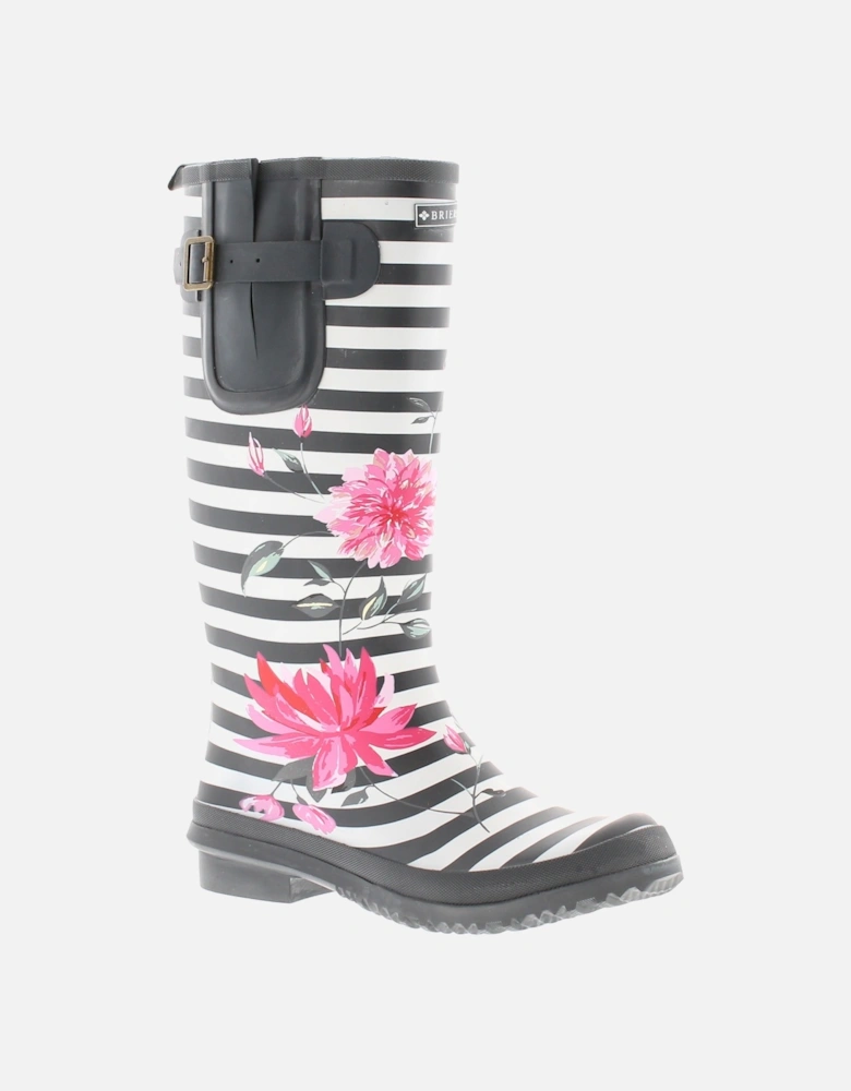 Womens Wellies Fleur Pull On navy white UK Size