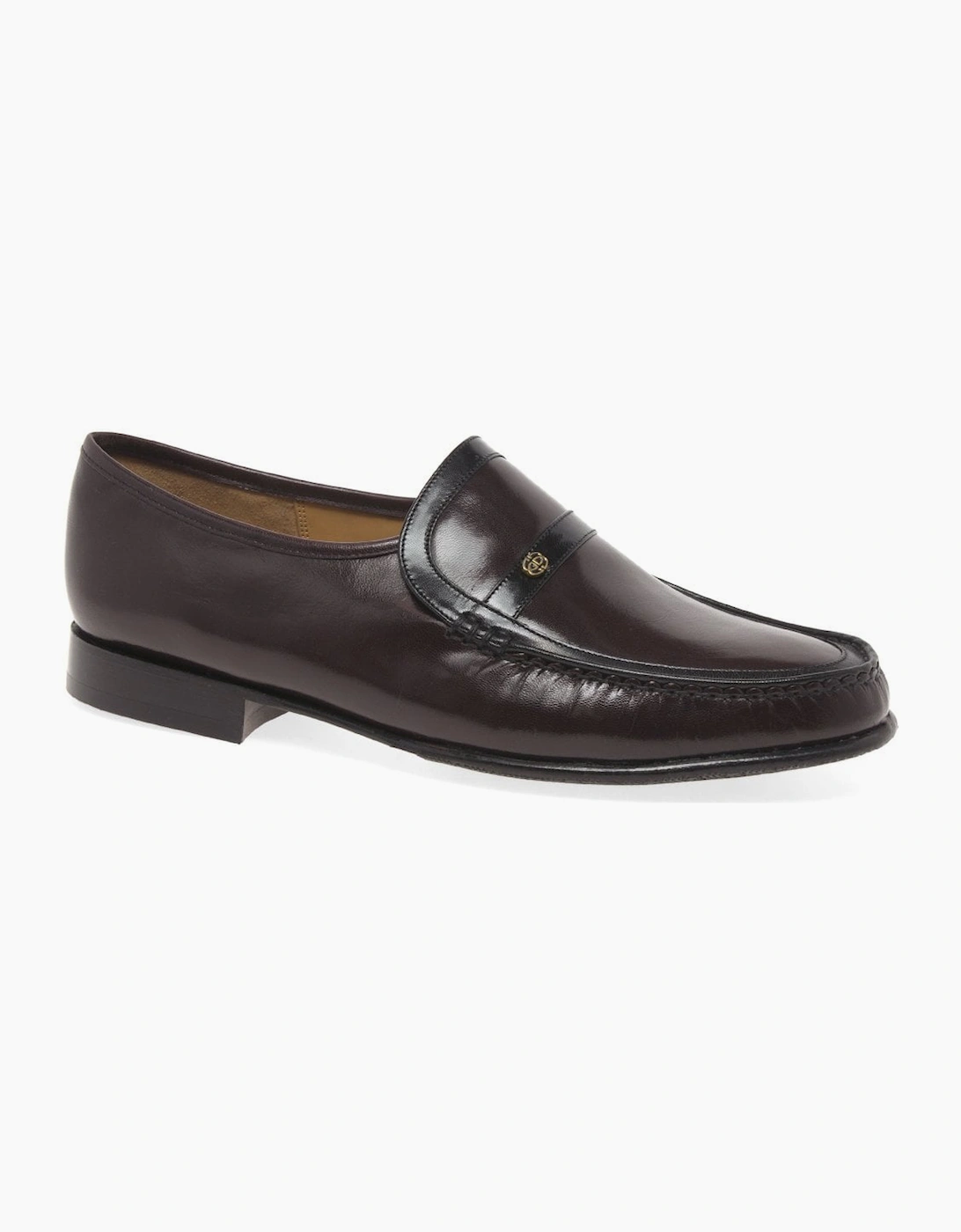 Barker Men's Jefferson Mens Leather Loafers - Brown - Size: 11