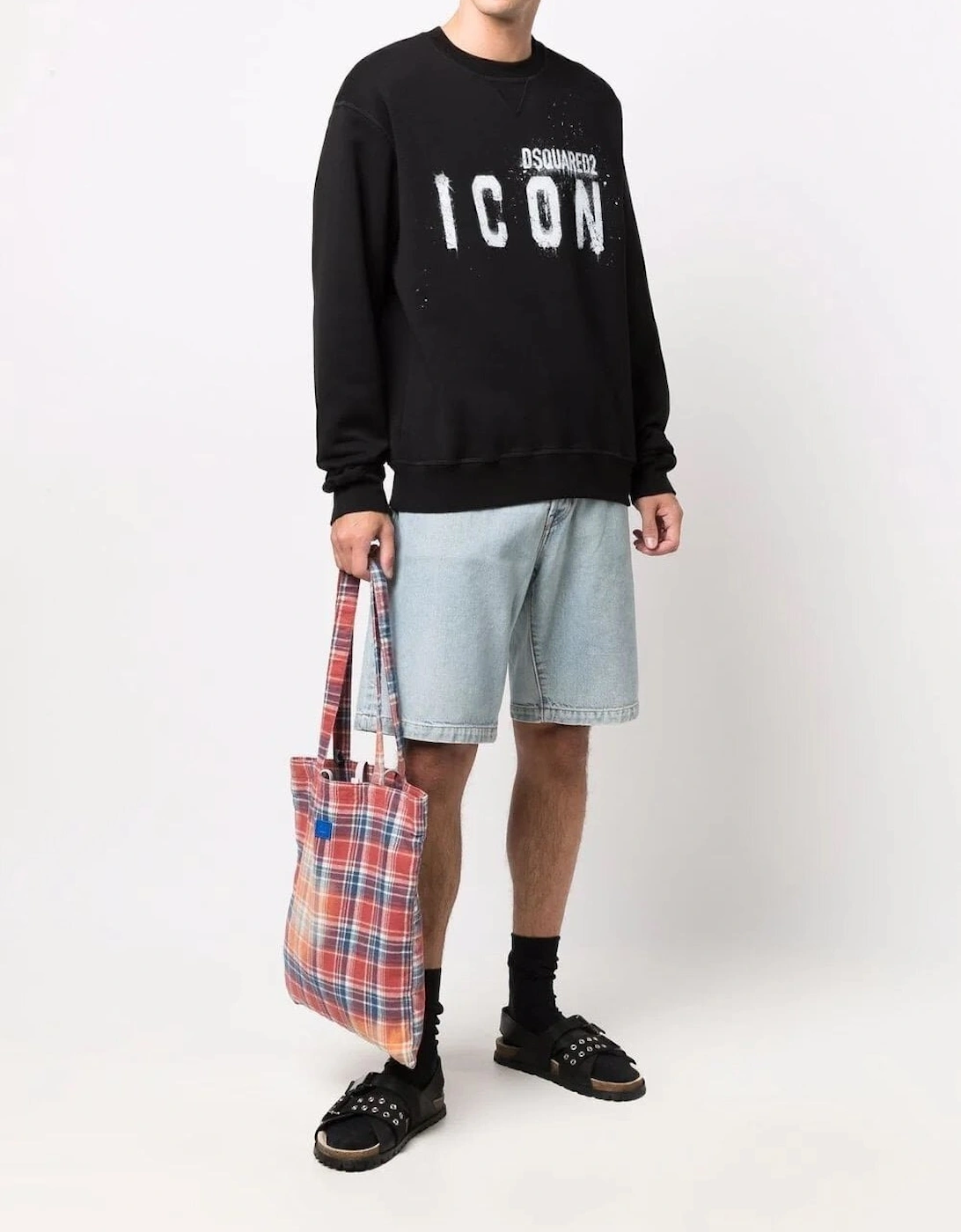 Icon Spray Sweatshirt Black