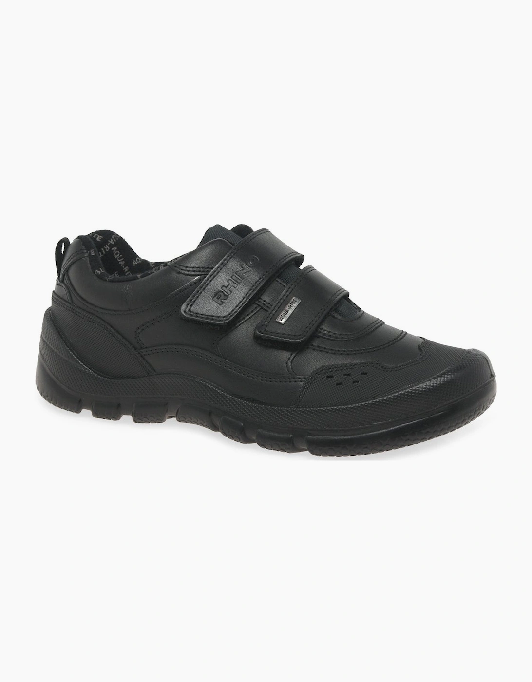 Start-Rite Boys Black 'S Trooper Waterproof School Shoes - Size: 2.5 (Older)/F (Standard) Kids