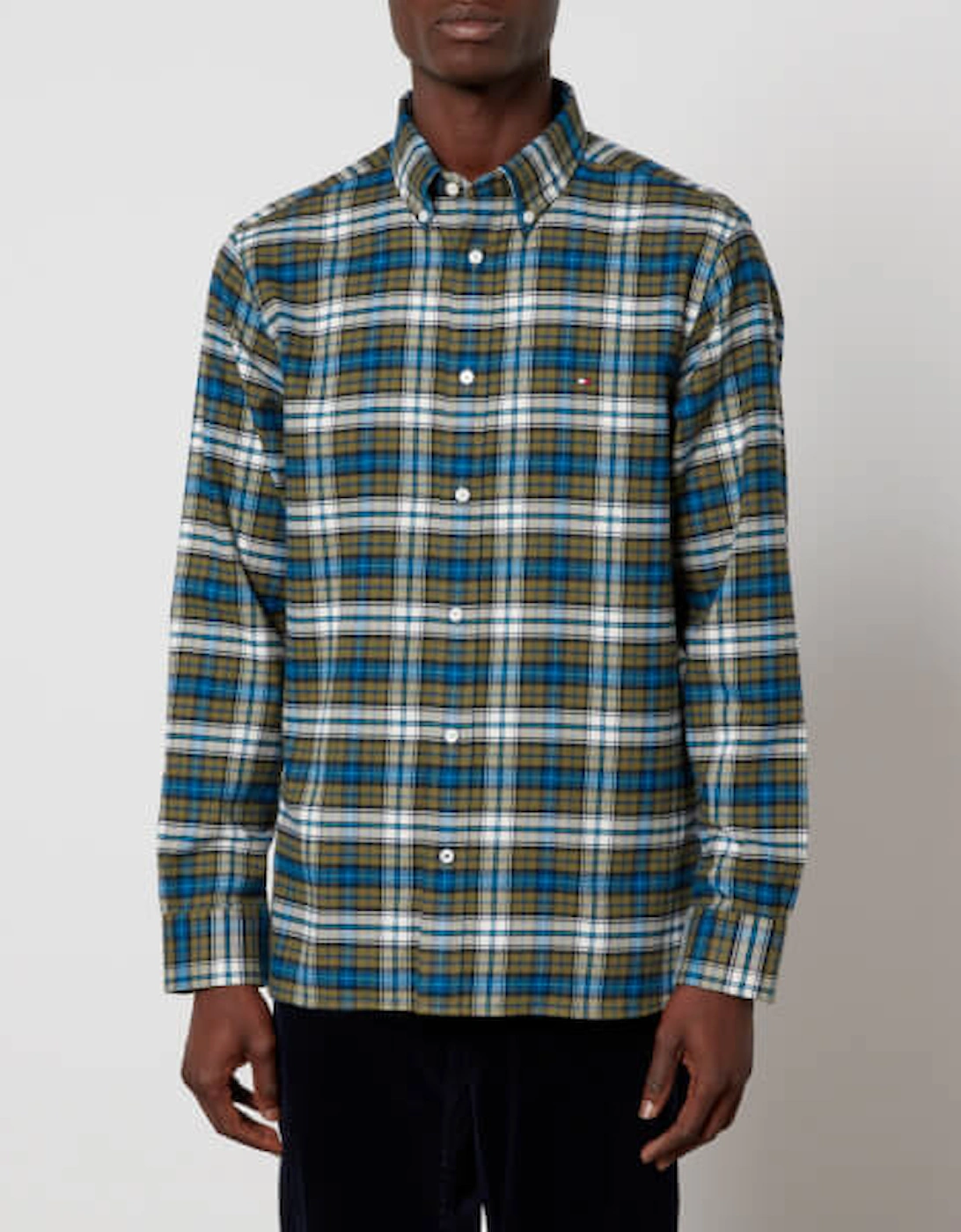 Brushed Tommy Tartan Cotton Shirt, 2 of 1