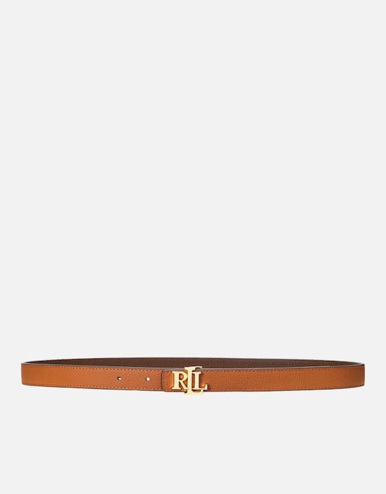 Women's Reversible 20 Skinny Belt - Lauren Tan/Dark Brown