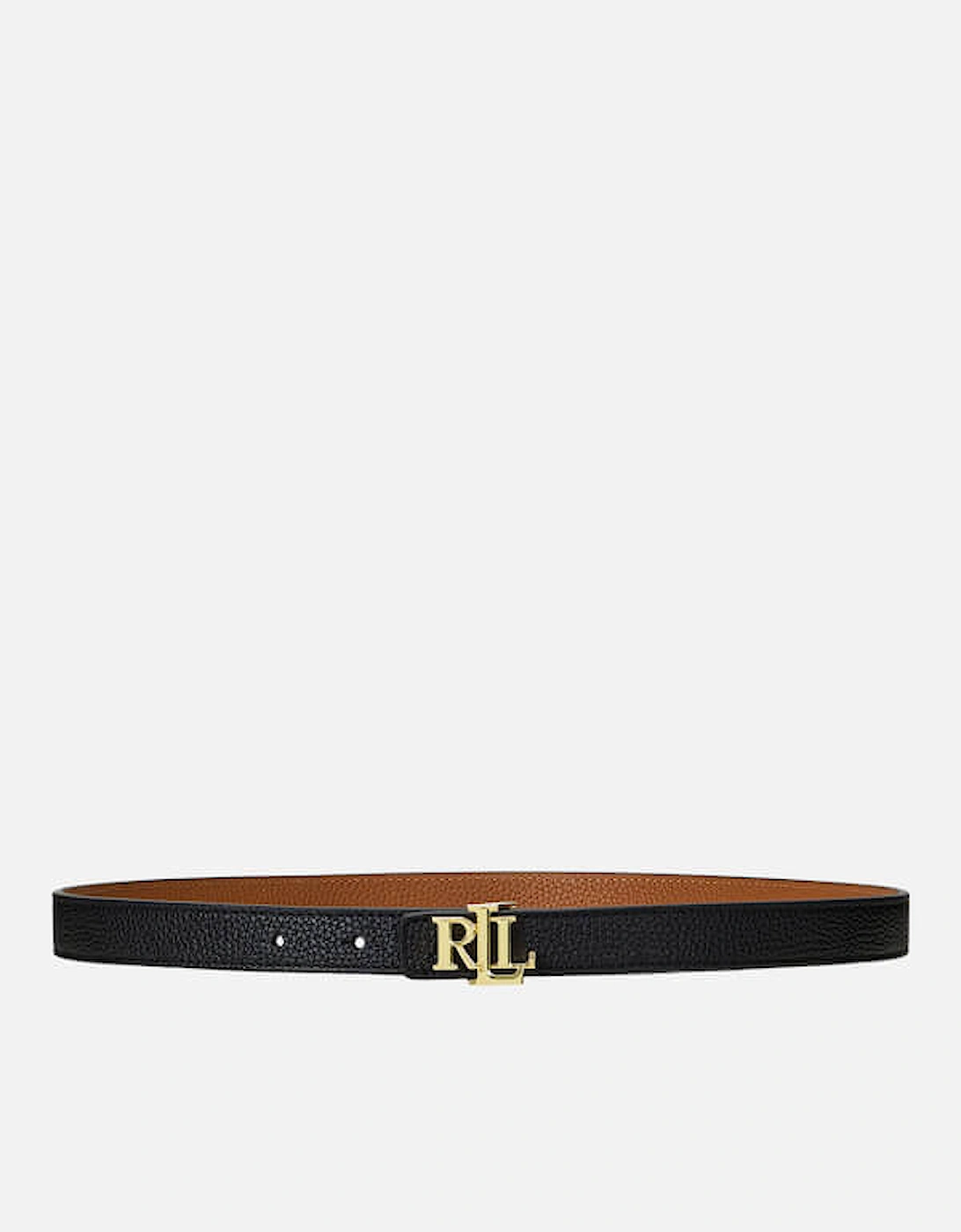 Women's Reversible 20 Skinny Belt - Black/Lauren Tan