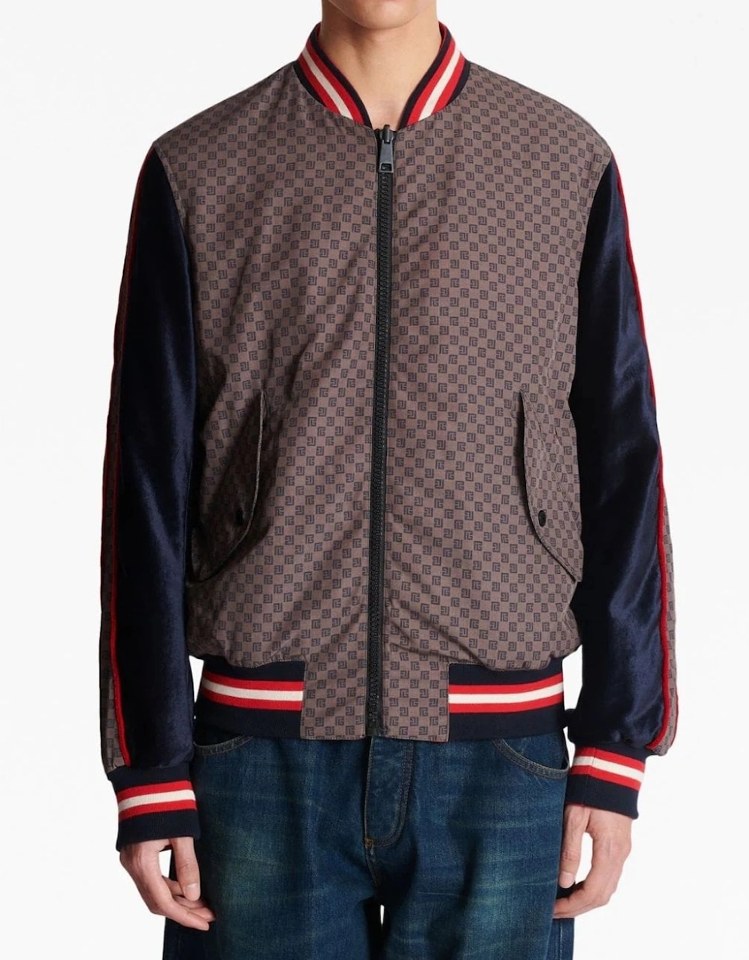 Mini Monogram Bomber Jacket Brown