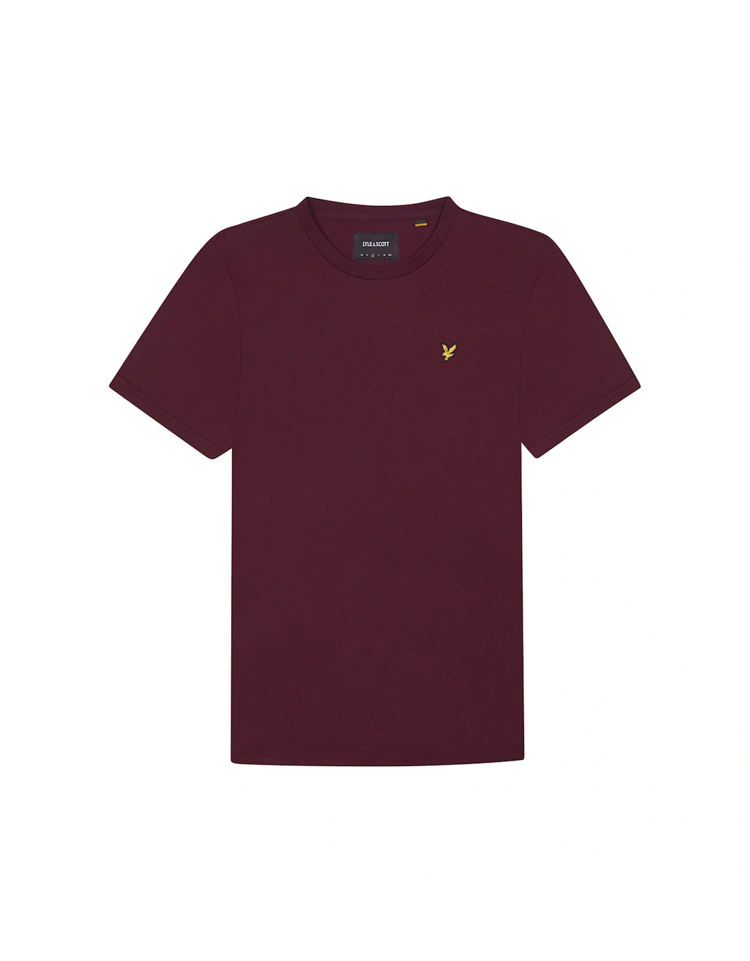 Lyle And Scott Men's Red Lyle & Scott Plain Burgundy T-Shirt  36 S