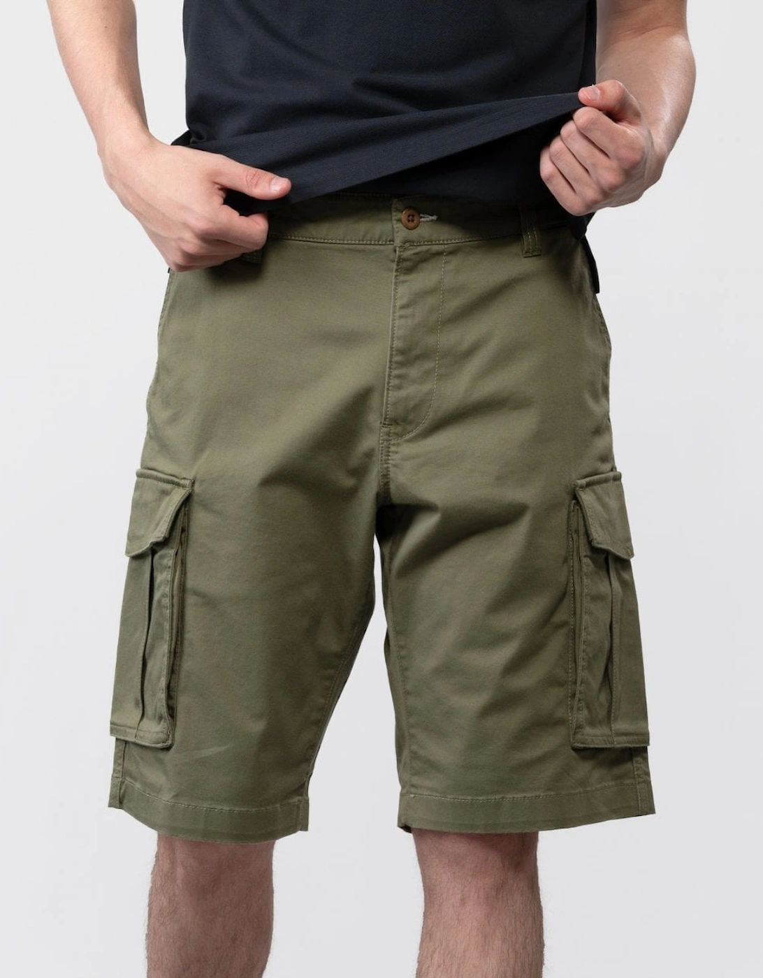 D1. Relaxed Twill Mens Cargo Shorts, 7 of 6