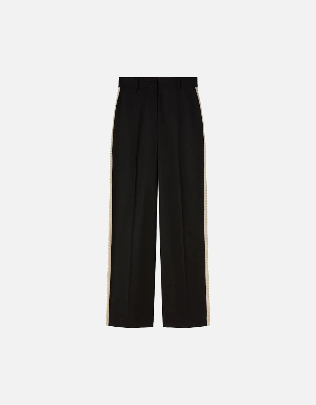 Womens Knit Tape Trousers Black, 7 of 6
