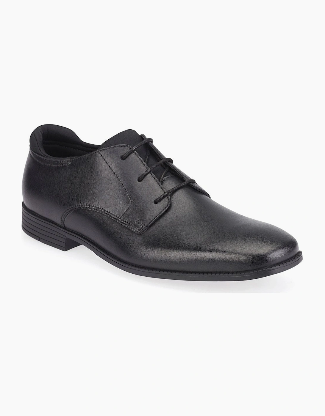 Start-Rite Boys Black 'S Academy Senior School Shoes - Size: 7.5 (Older)/G (Wide) Kids