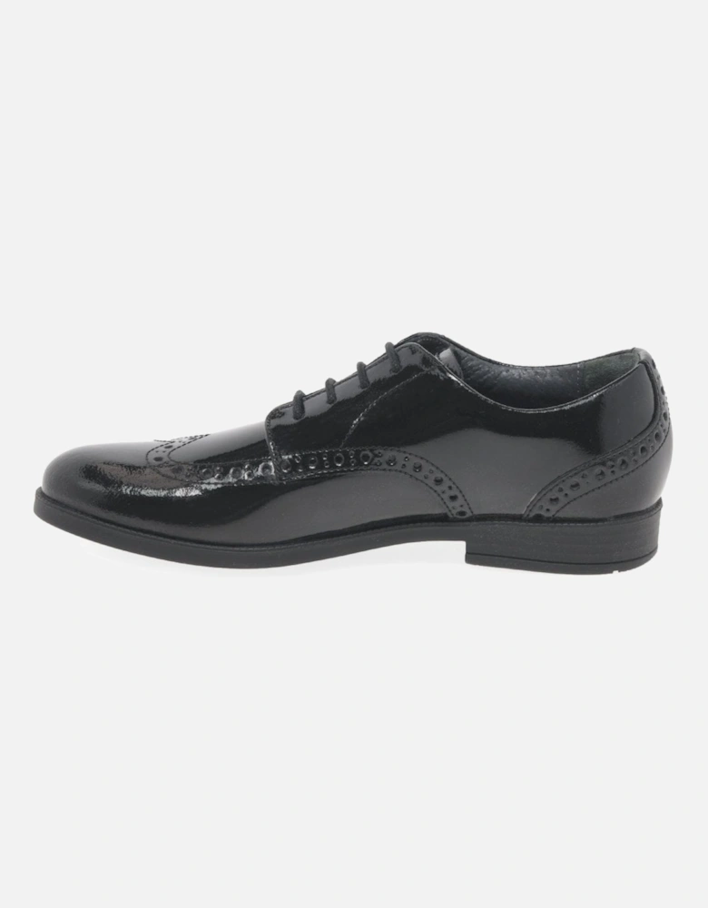 Brogue Pri Kids School Shoes