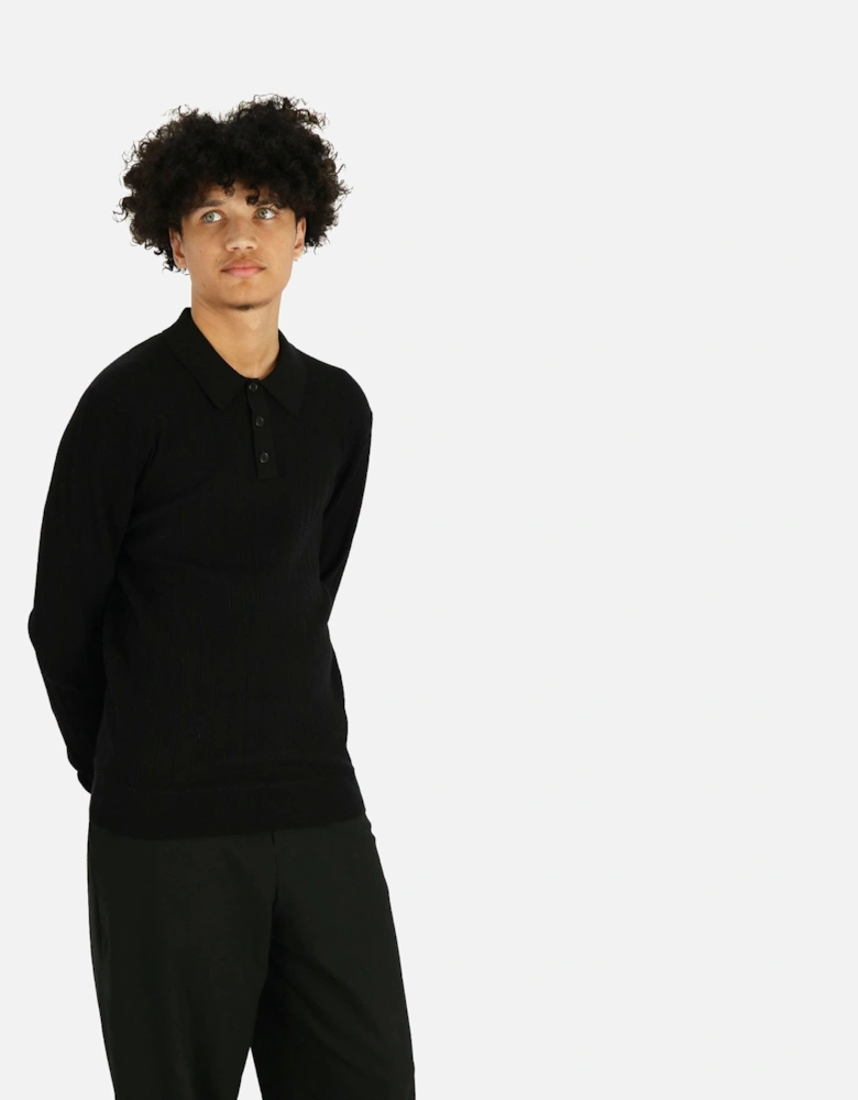 Oban Rib L/S Knitted Polo