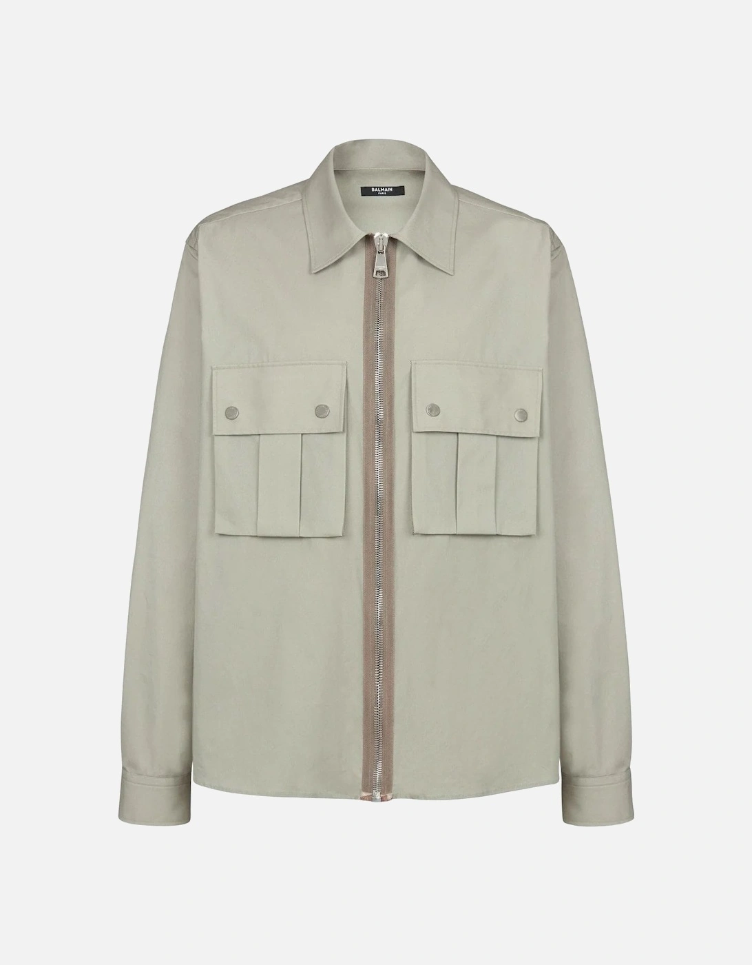 Desert Zipped Overshirt Sage Green, 6 of 5