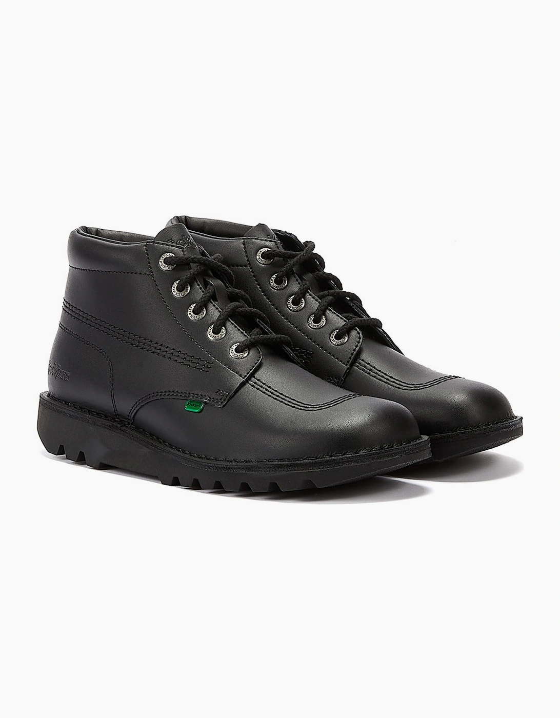 Men's Kickers Kick Hi Mens Black Leather Ankle Boots - Size: 10.5