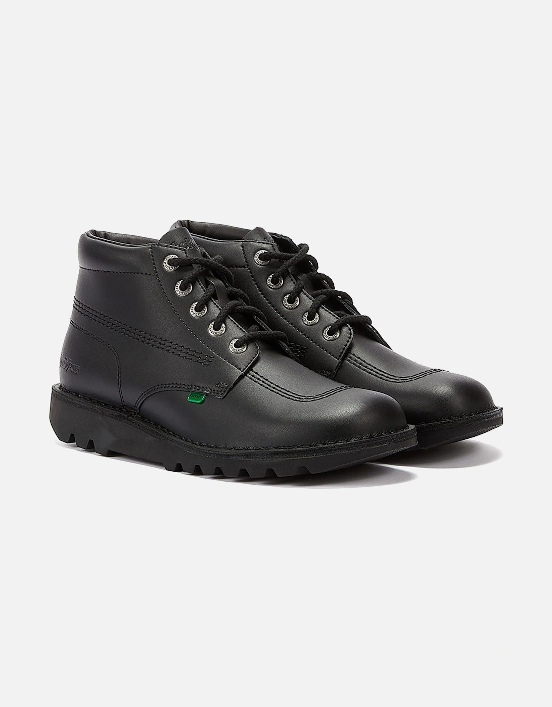 Kick Hi Mens Black Leather Ankle Boots, 9 of 8