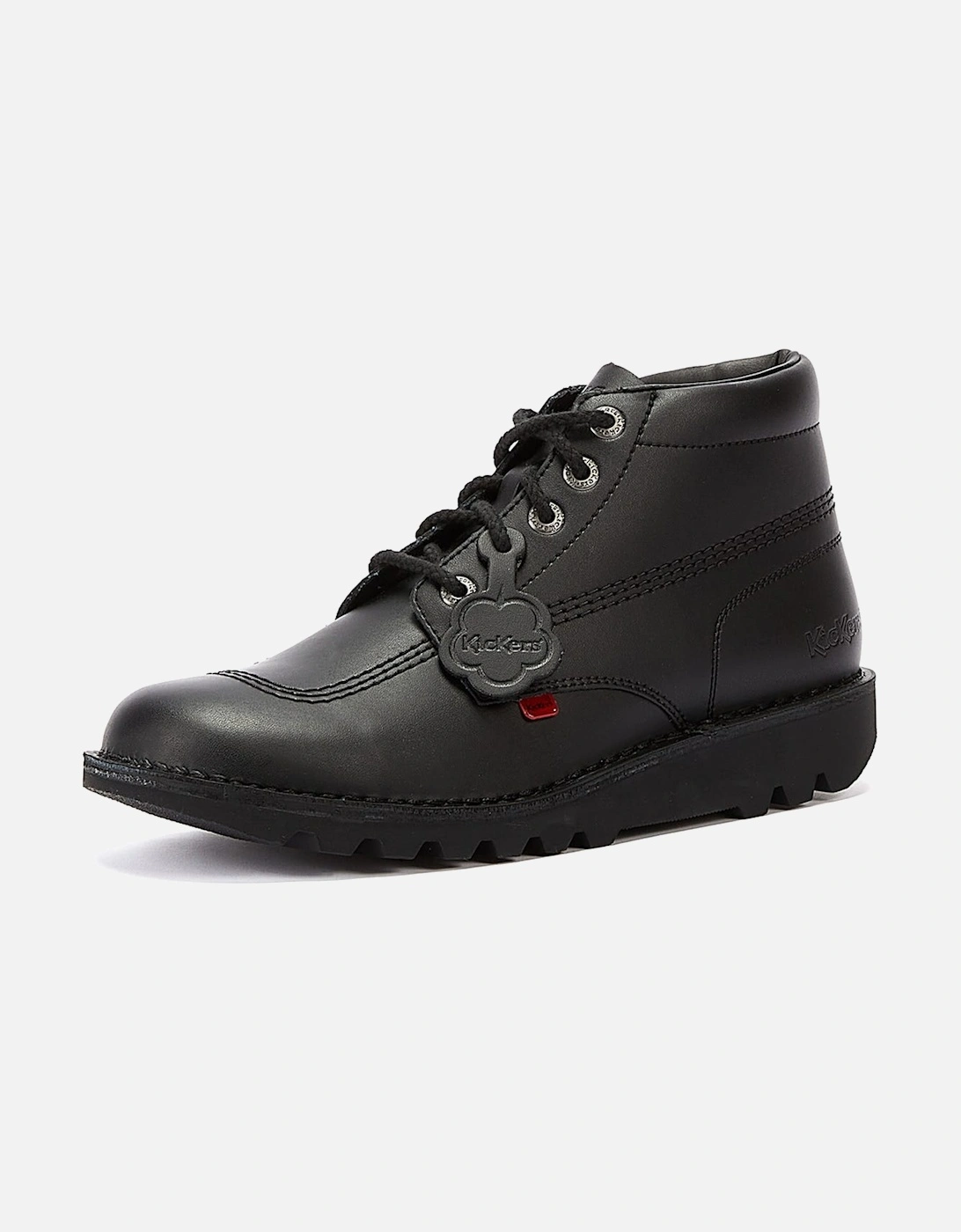 Kick Hi Mens Black Leather Ankle Boots