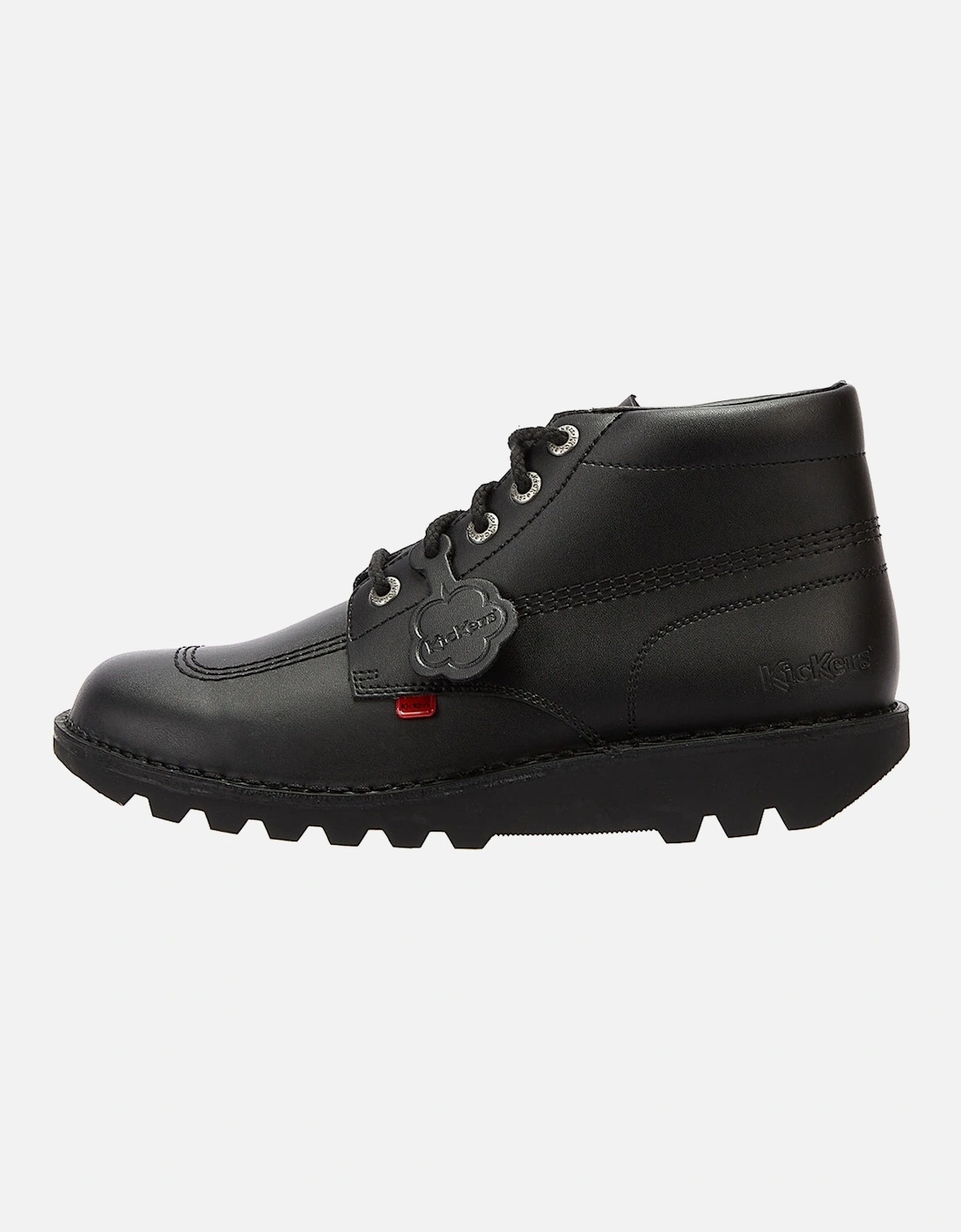 Kick Hi Youth Black Leather Ankle School Boots