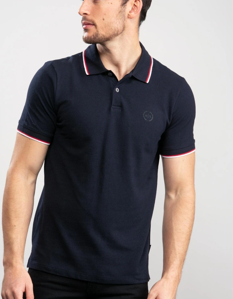 Mens Small Logo Pique Polo Shirt