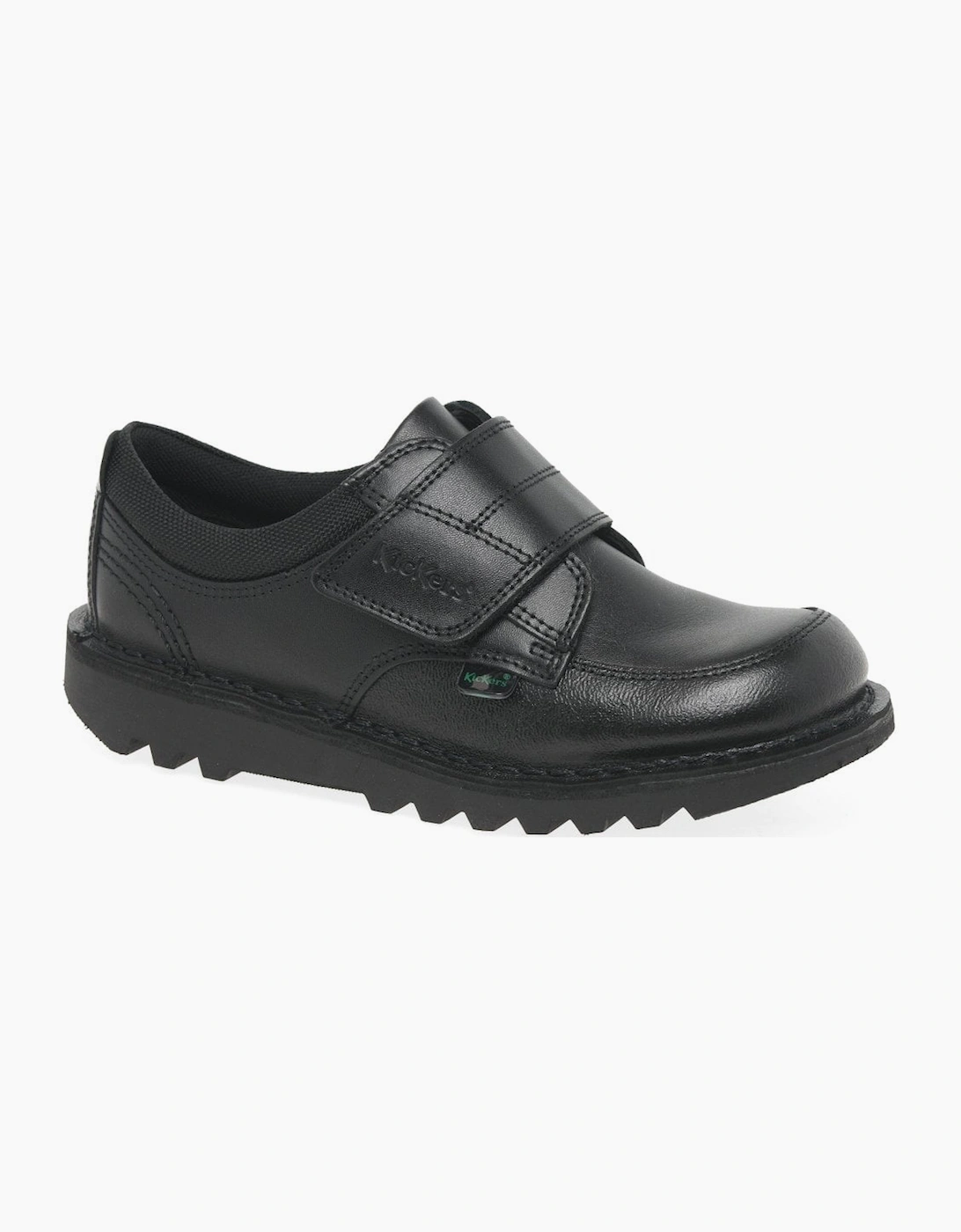 Kickers Boys Black 'S Kick Scuff Lo Junior School Shoes  2.5 (Older)/F (Standard) Junior 2.5/35 Kids