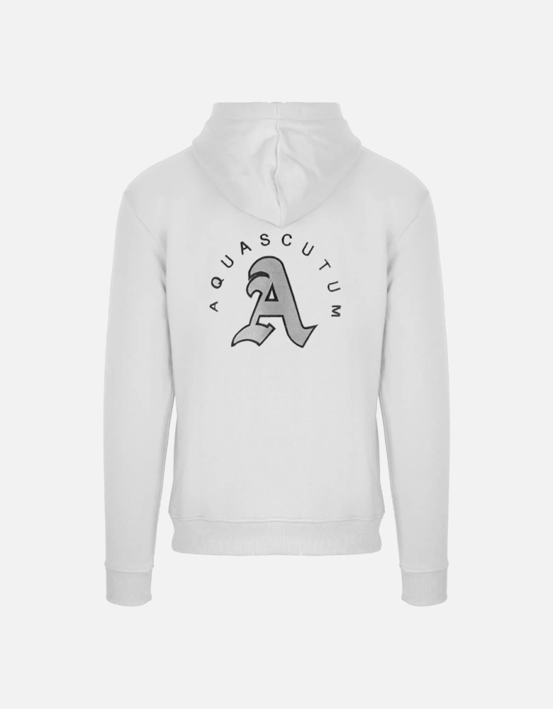 Monotone Aldis Emblem Logo White Hoodie