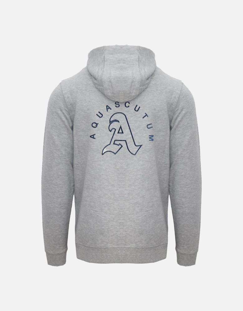 Monotone Aldis Emblem Logo Grey Hoodie