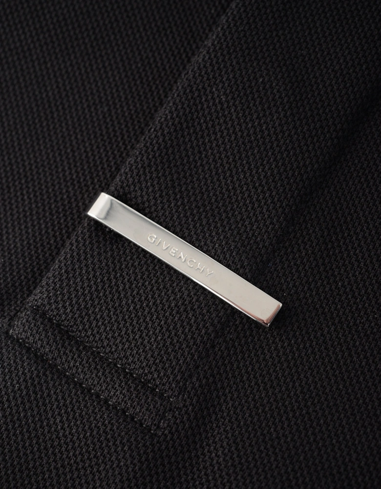 Classic Fit Plaque Polo Black