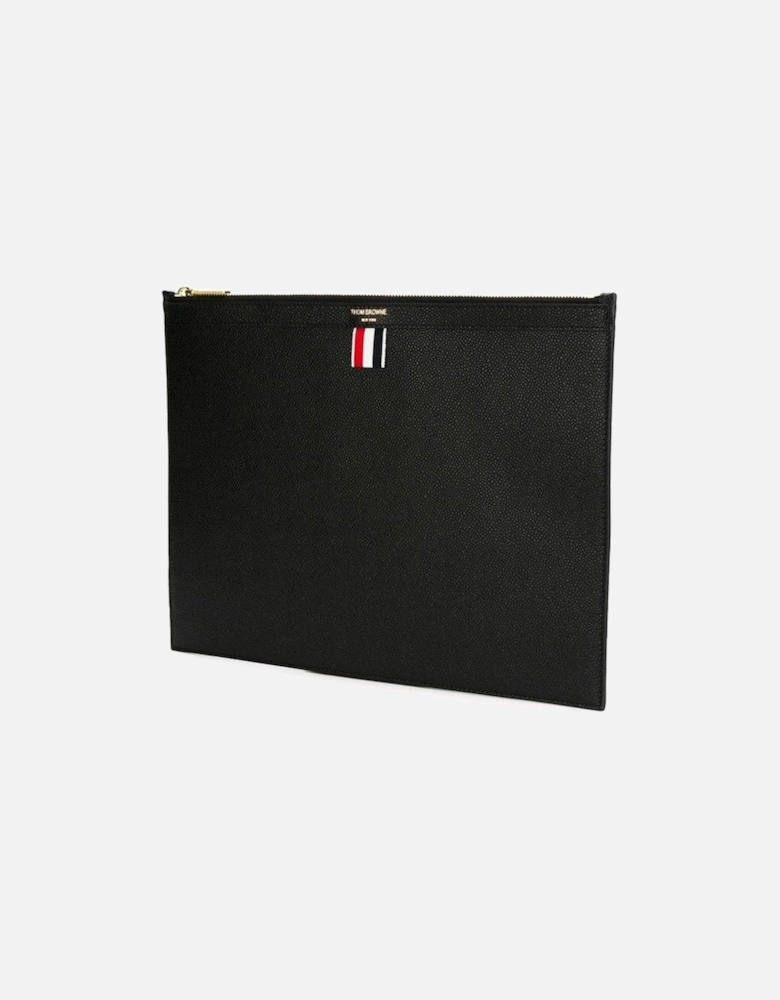 Grain Leather Document Holder Black