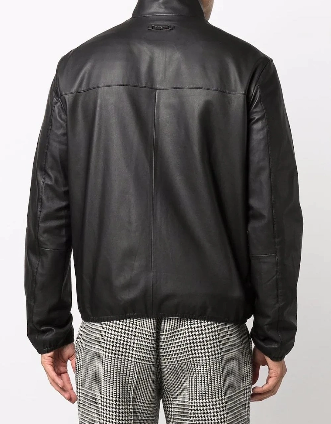Leather Zip Jacket Black