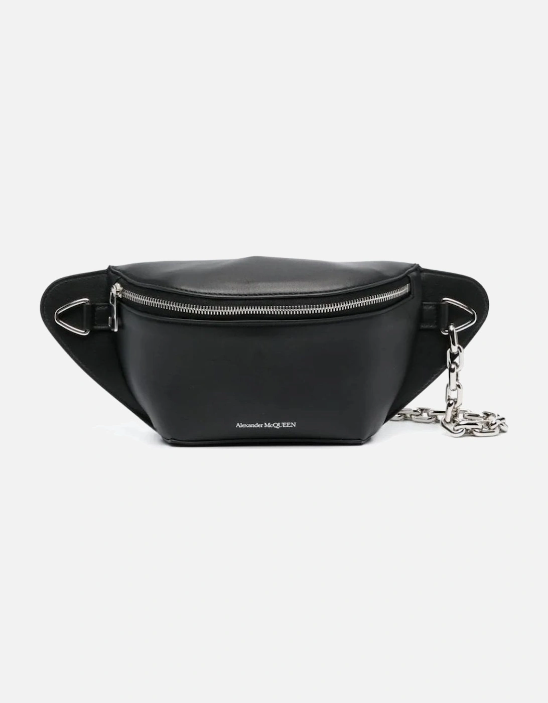 Logo-Print Leather Belt Bag Black, 5 of 4