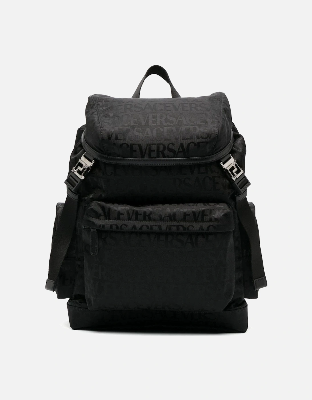 Nylon Fabric Backpack Black, 6 of 5