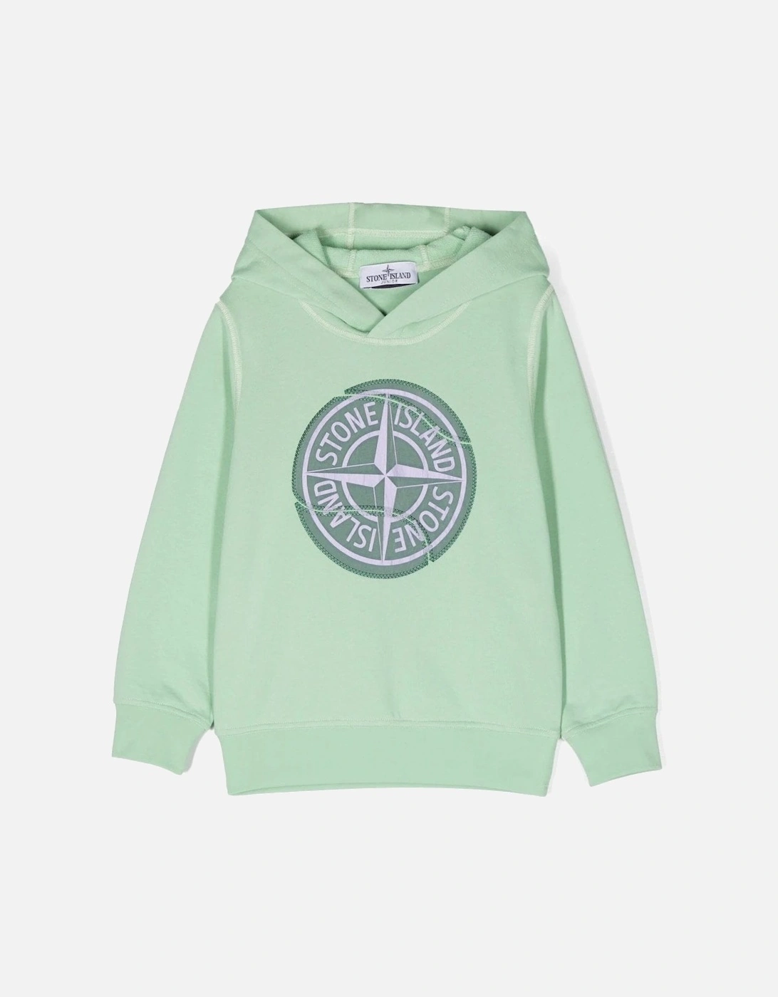 Kids Compass Pullover Hoodie Green, 4 of 3