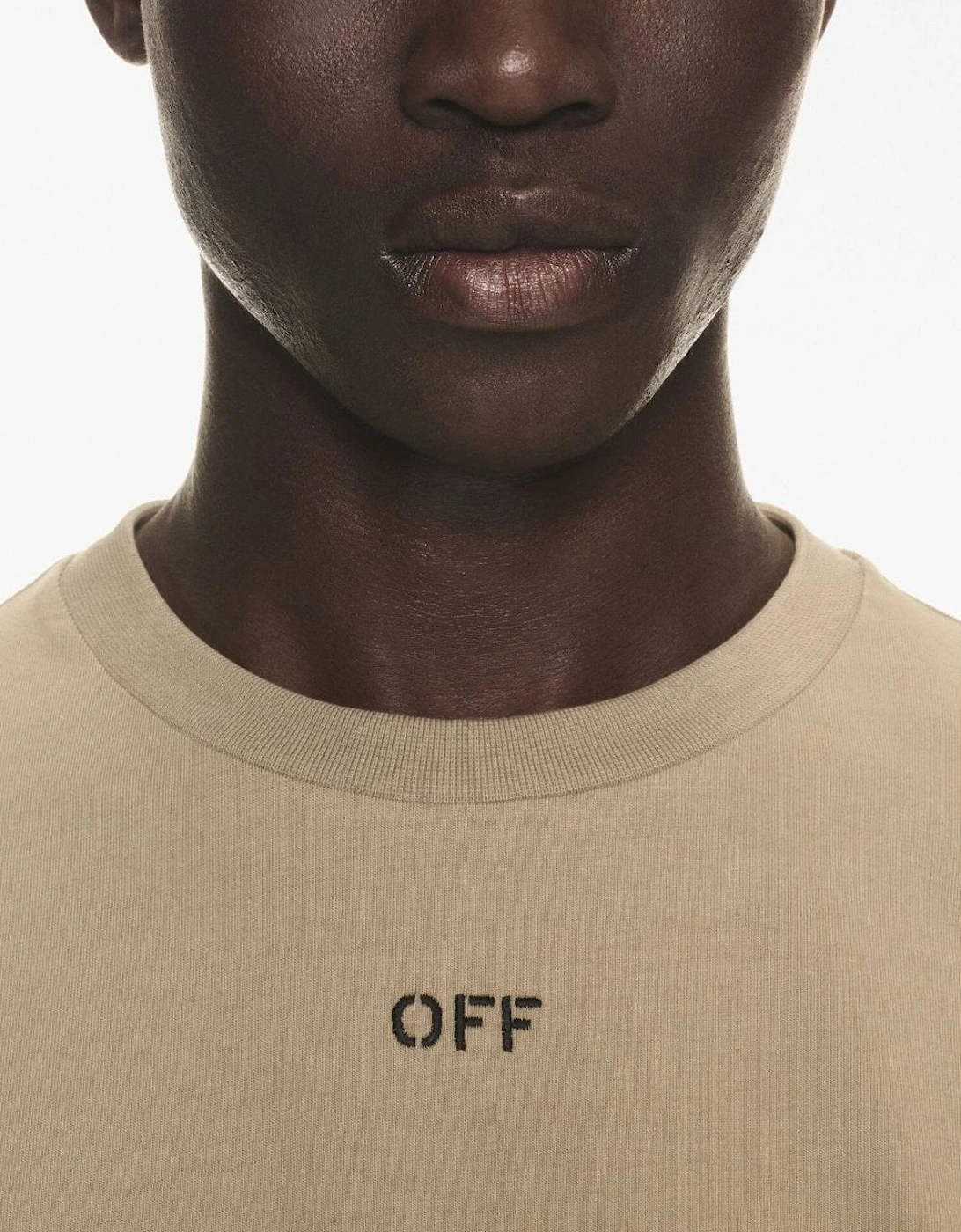 Off Stitch Slim S/S Tee Beige