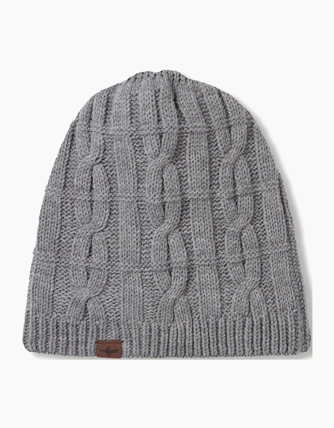 Sealskinz Women's Grey Blakeney Waterproof Cold Weather Cable Knit Beanie  2XL