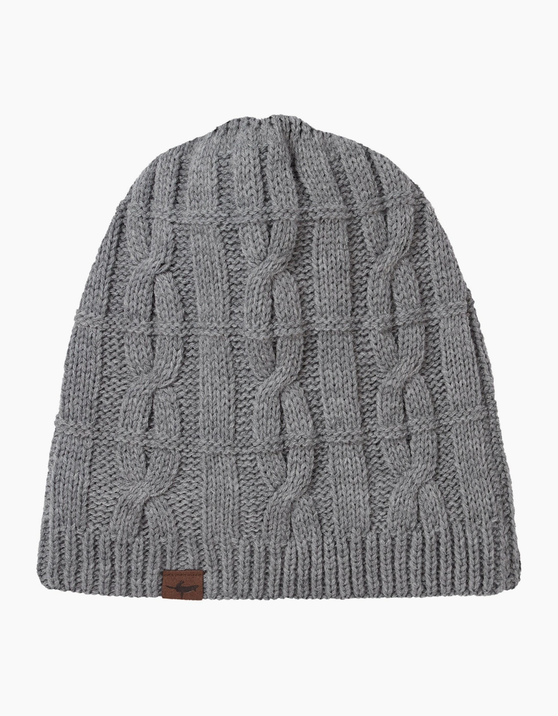 Sealskinz Women's Grey Blakeney Waterproof Cold Weather Cable Knit Beanie  L/Xl